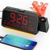 Mesqool front display showing large time and calendar for easy reading