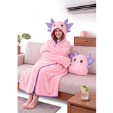 Mewaii axolotl front view showing playful design and full coverage