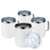 MEWAY 12oz front view showing white exterior and handle, highlights portability