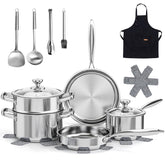 Meythway front packaging showing full 16-piece set and included accessories benefit: complete kit