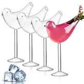 Mezchi front view bird glass showing elegant silhouette and display benefit