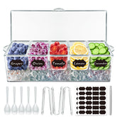 MHEOMTME front view with lid closed showing compact organization and hygienic protection