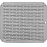 MicoYang front view of 24x18 grey silicone mat showing full coverage and neat edges