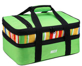 MIER bag front view showing green color and roomy capacity for parties