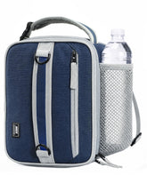 MIER navy front compact view showing slim profile and easy grab handles