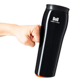 Mighty Mug front view showing midnight finish and ergonomic shape, durable and stylish