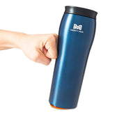 Mighty Mug front view showing Oceanic finish and spill-resistant benefits