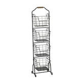 Mikasa Ferme front view showing four stacked baskets and slim profile for space-saving