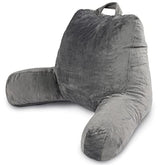 Milliard front view of reading pillow showing full back support and comfort