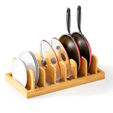 MinBoo bamboo organizer front view showing neat cabinet-ready design and durable build