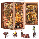 MiniCity front view of Painter at Dusk book nook showing detailed façade and benefit display charm
