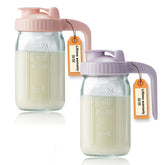 Miradexic glass pitcher front view showing classic design and capacity benefits
