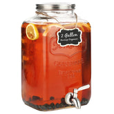 MiraEase front view of glass dispenser showing clear body and elegant serving benefit