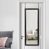 MIRUO full-length front view showing clear reflection and modern black frame for easy outfit checks