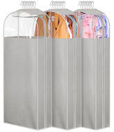 MISSLO front view of hanging garment bag showing full-length protection and storage benefit