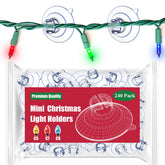 Miuezuth front packaging showing the set of 240 suction cup light holders, convenient supply