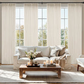 MIULEE front view of birch four-panel set showing tailored look and privacy