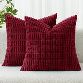 MIULEE front view burgundy covers showing rich color and soft look