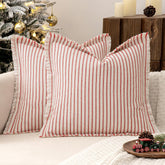 MIULEE red striped front view showing bold pattern and easy styling