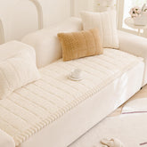 Mivnue front view of sofa cover showing neat fit and protection
