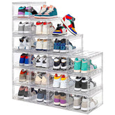 MMBABY front view clear shoe boxes showing neat display and easy selection