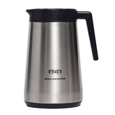 Moccamaster 59865 front view silver carafe showing sleek finish and capacity benefit