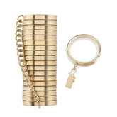 MODE Cambria brushed gold rings front view shows elegant finish and durability