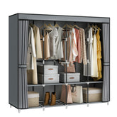 MOGELAFOO front view fully assembled showing spacious storage and tidy organization