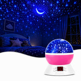 MOKOQI front view of pink projector showing playful design and easy setup benefit