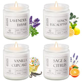Molensun front packaging showing four scented jars, perfect gift presentation