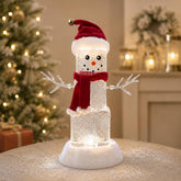 MOMENTS IN TIME snowman front view glowing ambient light benefit