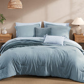Monbix front packaging showing complete 7-piece queen set and ready-to-use convenience