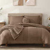 Monbix king comforter front view showing full bed coverage and cozy look