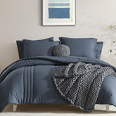 Monbix comforter front packaging showing full set and easy setup benefits