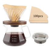 Mongdio front view clear glass carafe showing capacity scale and clean design