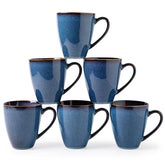 MONITO front view of starry blue mug set showing elegant finish and gift appeal