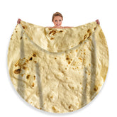 moonysweet tortilla blanket front view showing realistic print and cozy appeal
