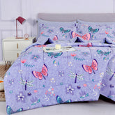 Mooreeke front view comforter with butterflies showing playful design and cozy look