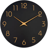 Mosewa front view showing black MDF face and rose gold numbers, modern look benefit