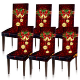 Moukeren front packaging showing six red chair covers and holiday styling benefit