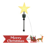 Mr. Christmas front view showing sleigh topper and festive red finish for eye-catching display