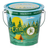 M&SENSE front tin showing 40 oz label and lemongrass scent benefit