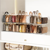 MSHOMELY clear organizer front view showing neat handbags and easy access