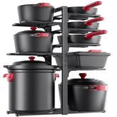 MUDEELA front view showing installed organizer and neat cookware benefit