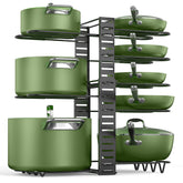 MUDEELA front view under-cabinet rack showing compact organization benefit