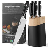 Musifan front packaging showing full knife block set and neat presentation