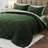 MUXHOMO front view of complete 7-piece set showing coordinated bedding benefit