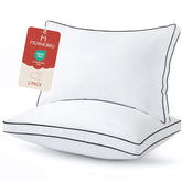 MUXHOMO front view of king pillow pair showing hotel-quality look and comfort