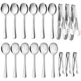 mwellewm front layout showing all 18 pieces and polished finish for elegant presentation