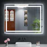 MYSUNORIA front view illuminated mirror showing bright even lighting benefit